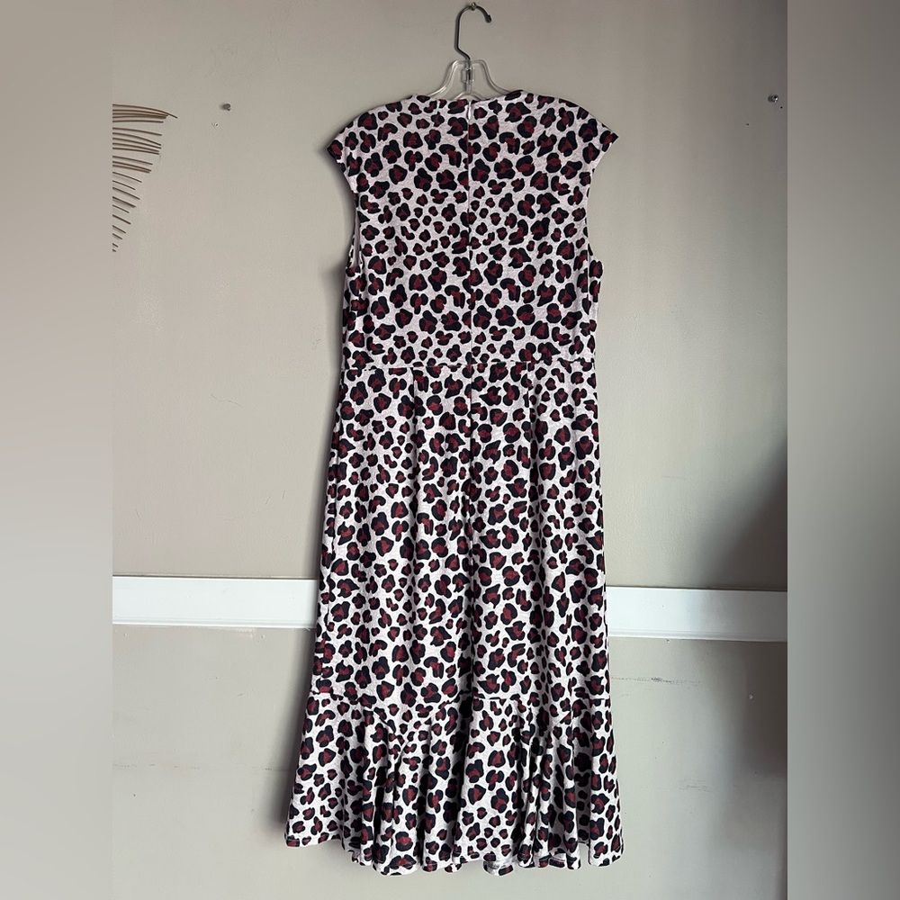 NWT Hutch White Midi Dress with Pink and Black Leopard Spots - Picture 5 of 7
